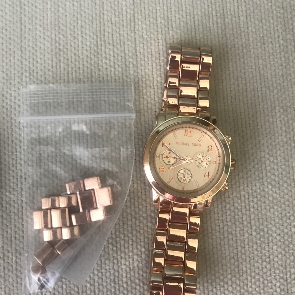 Michael Kors Rose Gold women's watch EUC